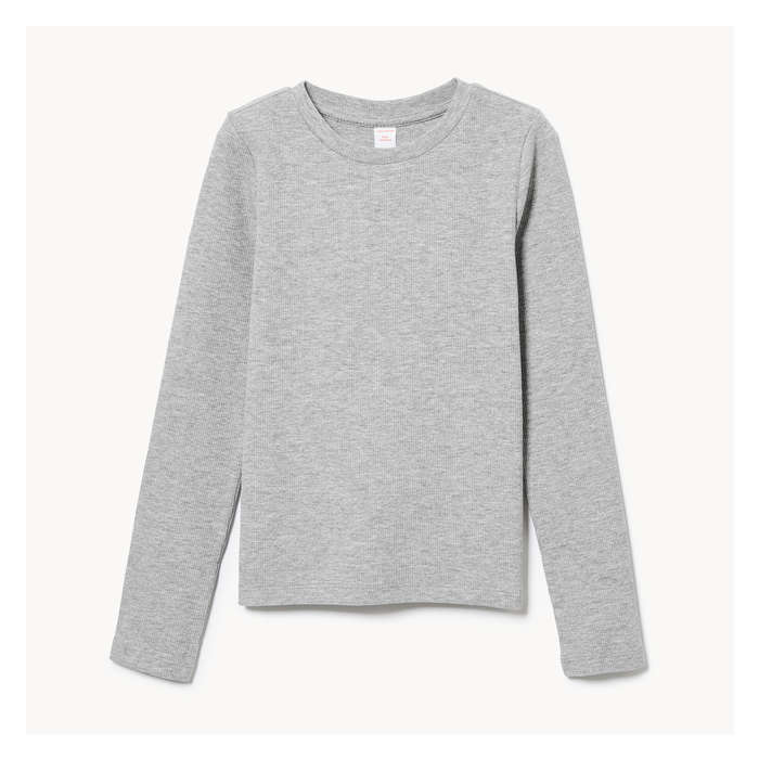 Kid Girls' Ribbed Long Sleeve Top
